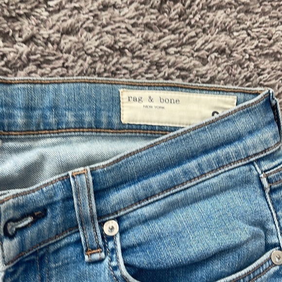Rag & Bone Women's Blue High-rise Skinny Jeans In El size 28 - Picture 4 of 14